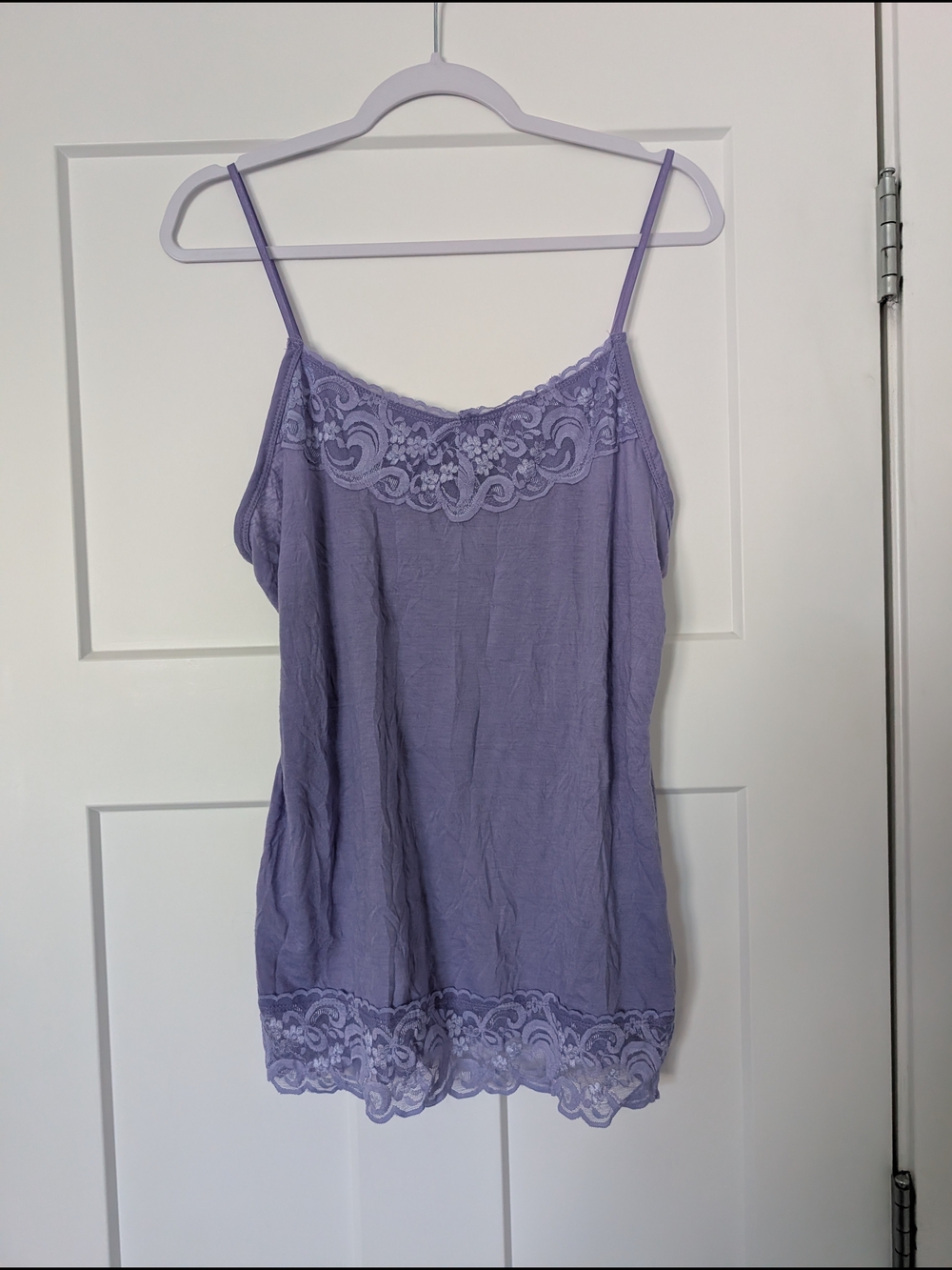 Indigo Lavender Lace-Trim Camisole